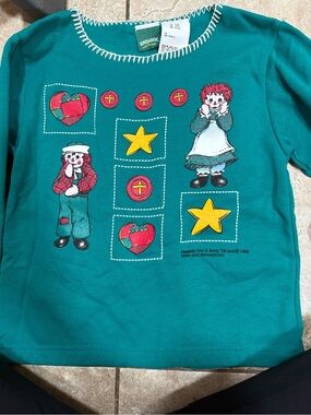Kids' Raggedy Ann & Andy Graphic Sweater